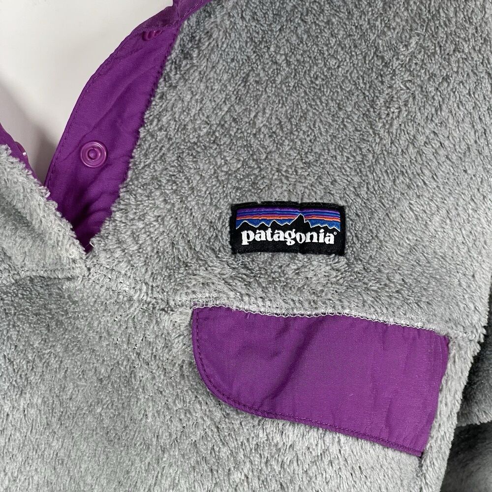 Patagonia Women's M Re‎ Tool Snap T Polartec Fleece Pullover Jacket Cozy Casual - Picture 3 of 13